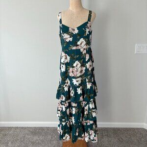NWT Abercrombie & Fitch Floral Tiered Maxi Dress